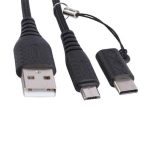 کابل تبدیل USB به MicroUSB / USB-C بیاند مدل BA-319 طول 1متر