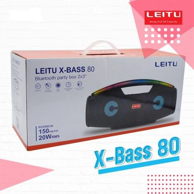 اسپیکر بلوتوثی قابل حمل لیتو مدل X-BASS 80