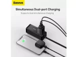 شارژر دیواری یواس‌بی 10.5 وات بیسوس Baseus Compact Charger 2U EU CCXJ010201