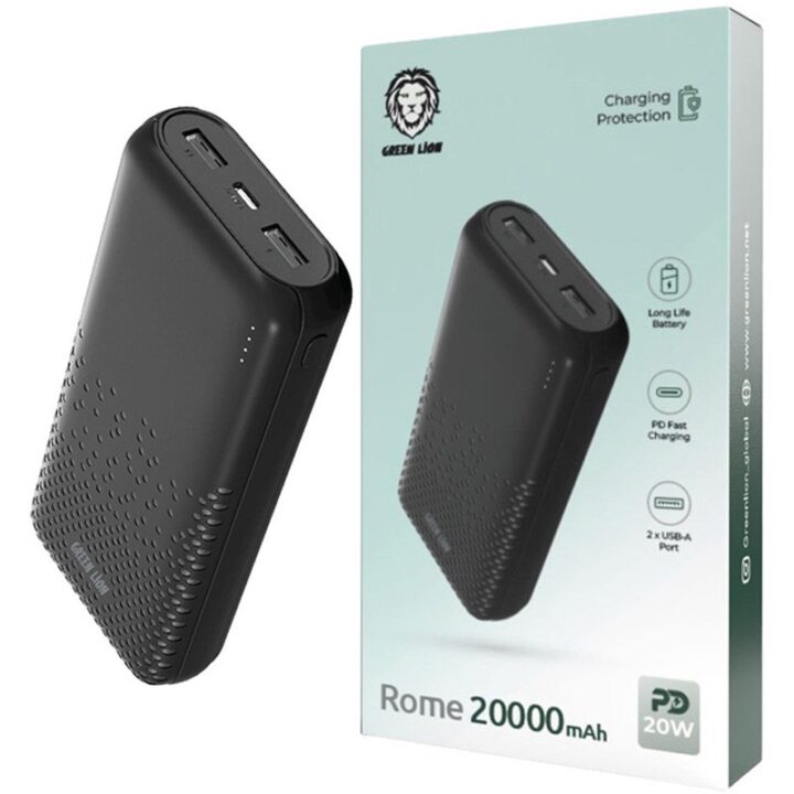 پاور بانک فست شارژ 10000 گرین لاین Green Lion Rome PD 20W