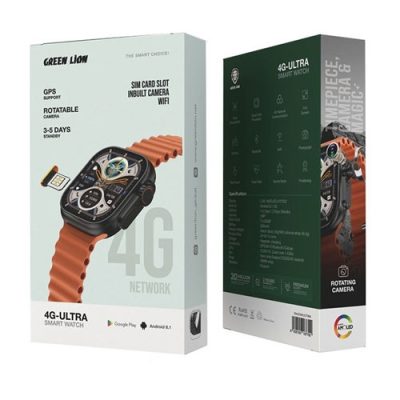 ساعت هوشمند گرین لاین سیم کارت خور مدل 4G-Ultra ا Green Lion 4G-Ultra Smart Watch Android