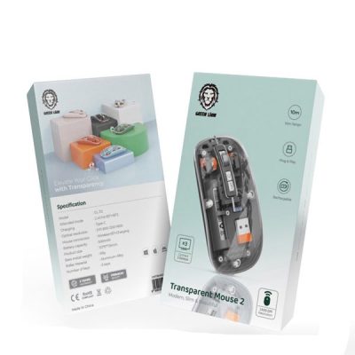 موس بیسیم گرین لاین Green Lion Transparent Mouse GL-112