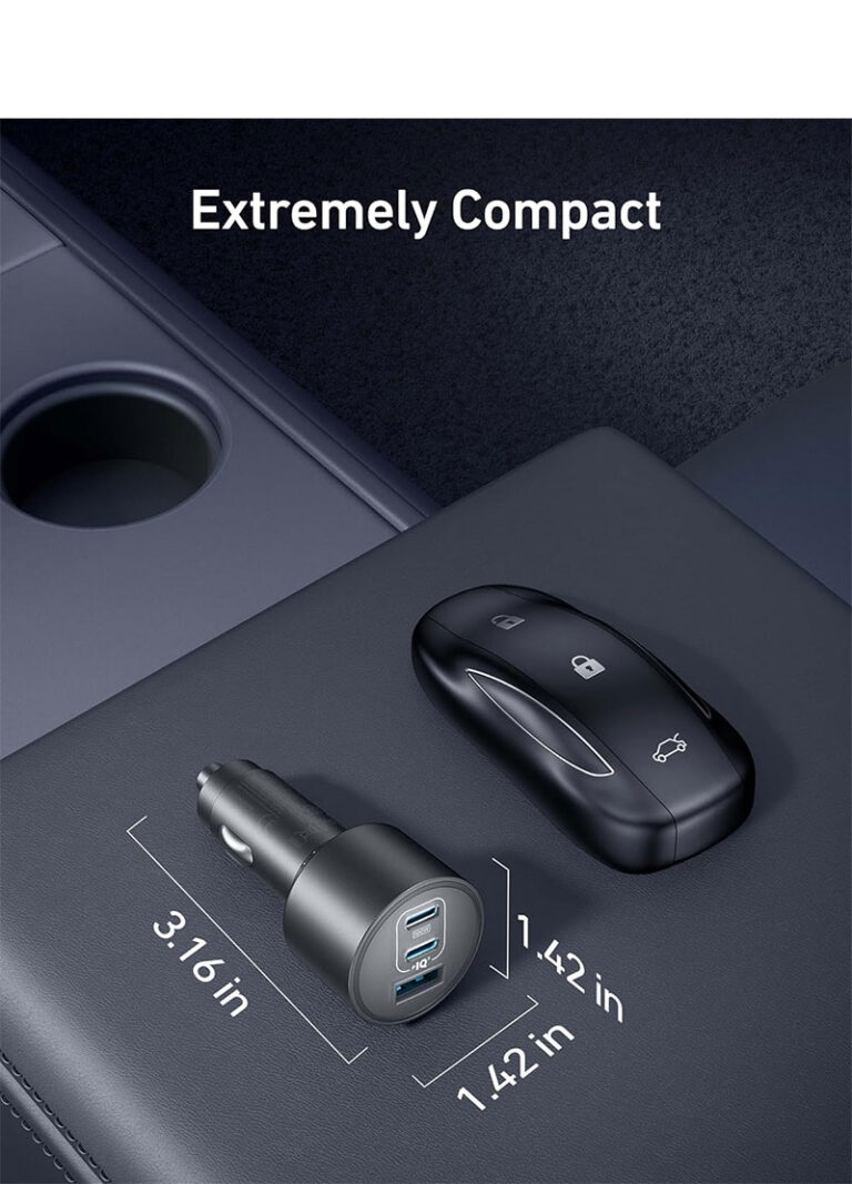 شارژر فندکی انکر Anker USB-C Car Charger 167.5W Compact 3-Port مدل A2737