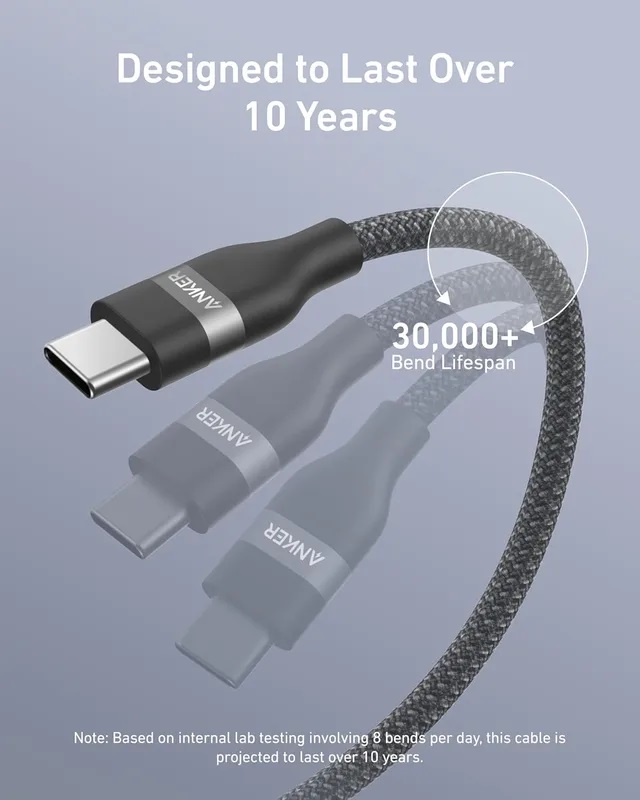 کابل 180 سانتی متر USB-C به USB-C انکر Anker USB-C to USB-C Cable 240W A82E2-180CM