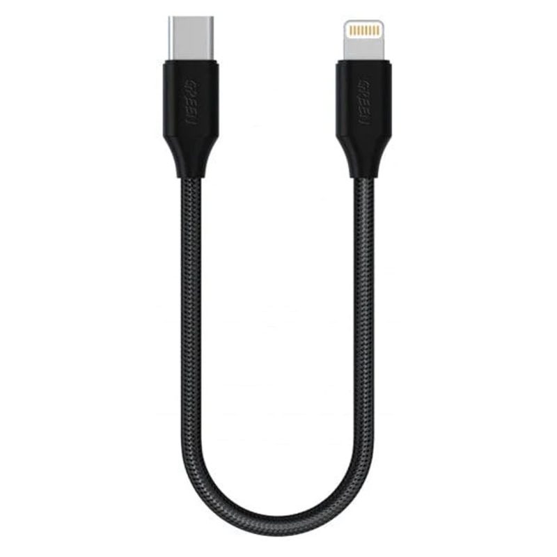 کابل گرین لاین مدل Braided Type-C to Lightning Cable 30cm