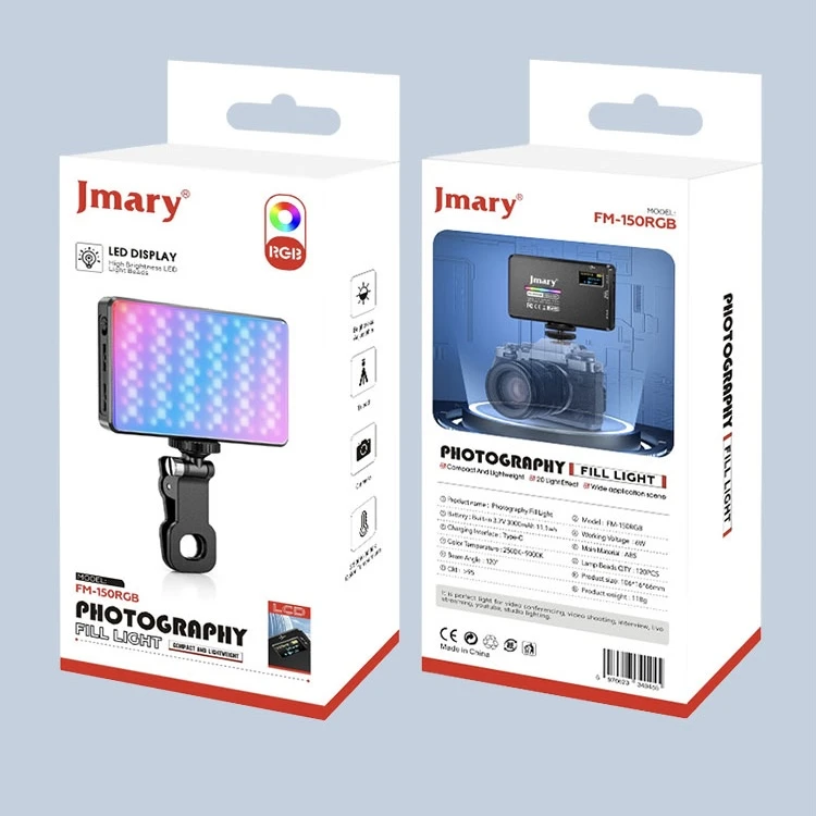 نور ثابت ال ای دی جیماری مدل فلت Jmary FM-150 RGB