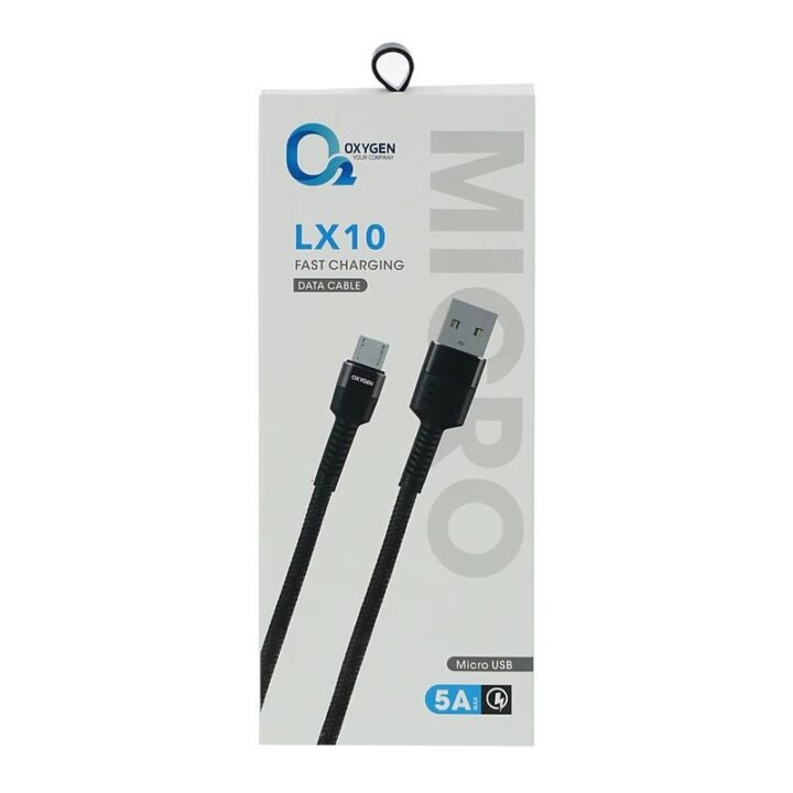 کابل تبدیل USB به Micro USB اکسیژن مدل LX10 طول 1 متر