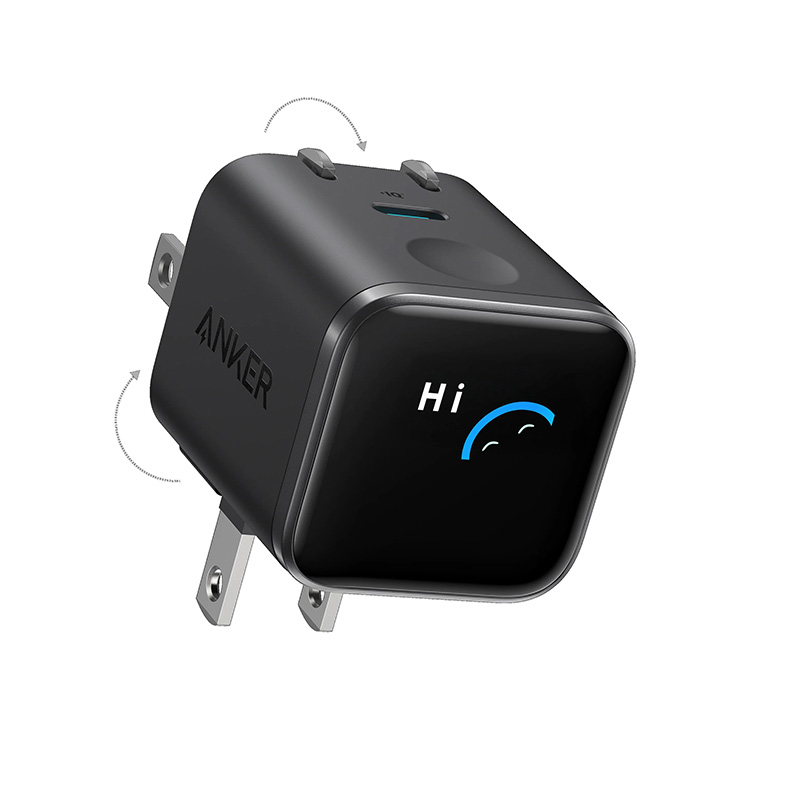 آداپتور شارژر 45w نمایشگردار سوپرفست باهوش مصنوعی انکر با خروجی PD مدل Anker Nano A121D