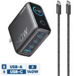 شارژر دیواری 4 پورت انکر مدل Zolo A2697 به همراه کابل USB Type-C